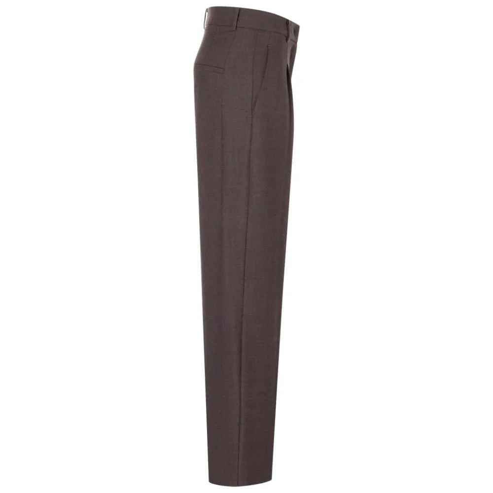 Bukser<Cambio Elyssa Straight Trousers Brun