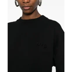 Sweatshirts^Gucci Embellished Crewneck Sweater Sort