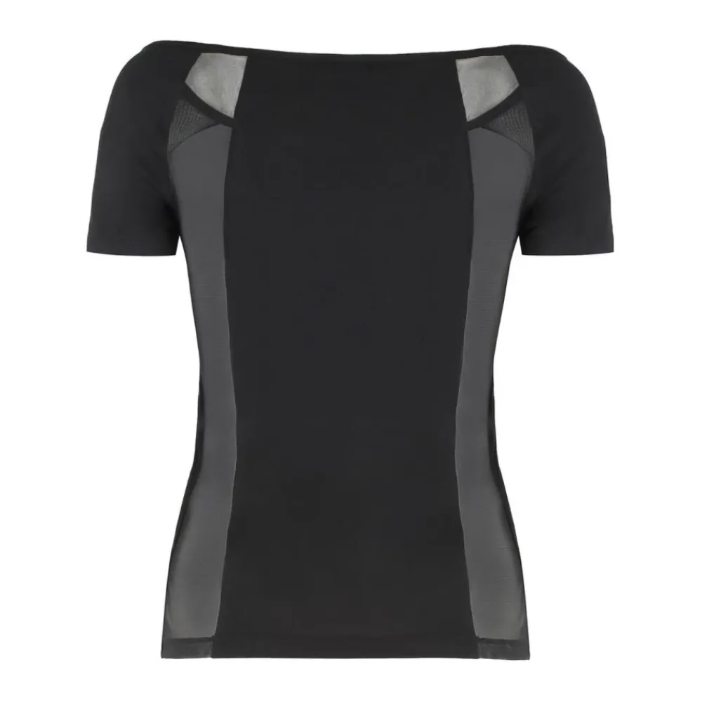 T-Shirts & Toppe<Versace Jeans Couture Embellished T-Shirt Sort