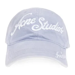 Huer, Kasketter & Hatte|Huer & Kasketter^Acne Studios Embroidered Logo Cap Blå
