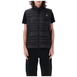 Jakker^Moncler Emeishan Snake-quilted Down Gilet Sort