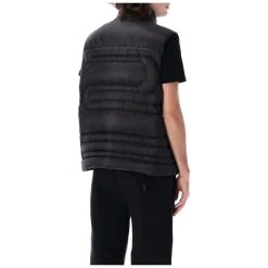 Jakker^Moncler Emeishan Snake-quilted Down Gilet Sort