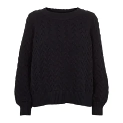 Striktrøjer & Sweatere^Basic Apparel Emma Sweater - Sort