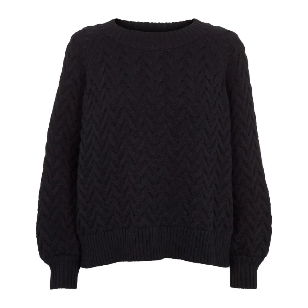 Striktrøjer & Sweatere^Basic Apparel Emma Sweater - Sort