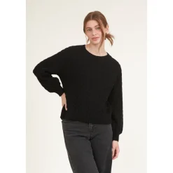 Striktrøjer & Sweatere^Basic Apparel Emma Sweater - Sort