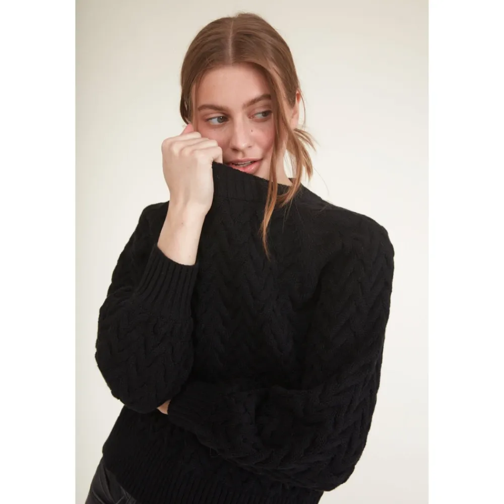 Striktrøjer & Sweatere^Basic Apparel Emma Sweater - Sort