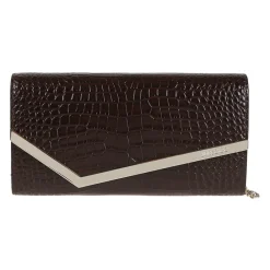 Clutch<Jimmy Choo Emmie Clutch Brun