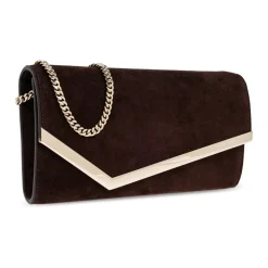 Clutch^Jimmy Choo Emmie Clutch Brun