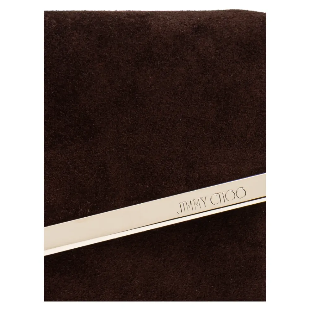 Clutch^Jimmy Choo Emmie Clutch Brun