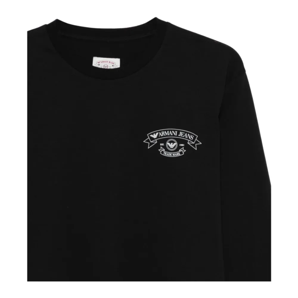 Trøjer|Sweatshirts<Emporio Armani CAPSULE T-shirts og Polos Sort