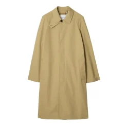 Frakker<Burberry Enkeltknappet Frakke Beige