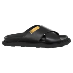 Sandaler^Moschino Ensfarvede Sandaler, Uden Lukning Sort