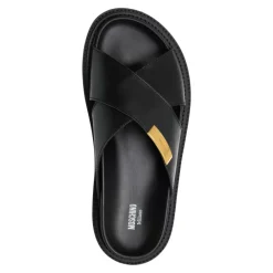 Sandaler^Moschino Ensfarvede Sandaler, Uden Lukning Sort