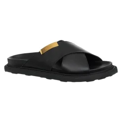 Sandaler^Moschino Ensfarvede Sandaler, Uden Lukning Sort