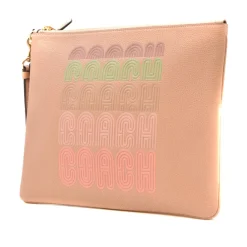 Clutch<Coach Envelope Clutch Pink