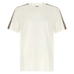 T-Shirts^Burberry Equestrian Knight Embroidered T-shirt Hvid