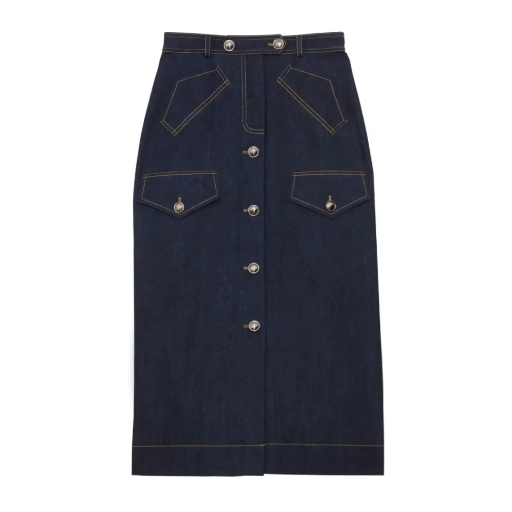 Nederdele<Ines de la Fressange Paris Eral Skirt Blå