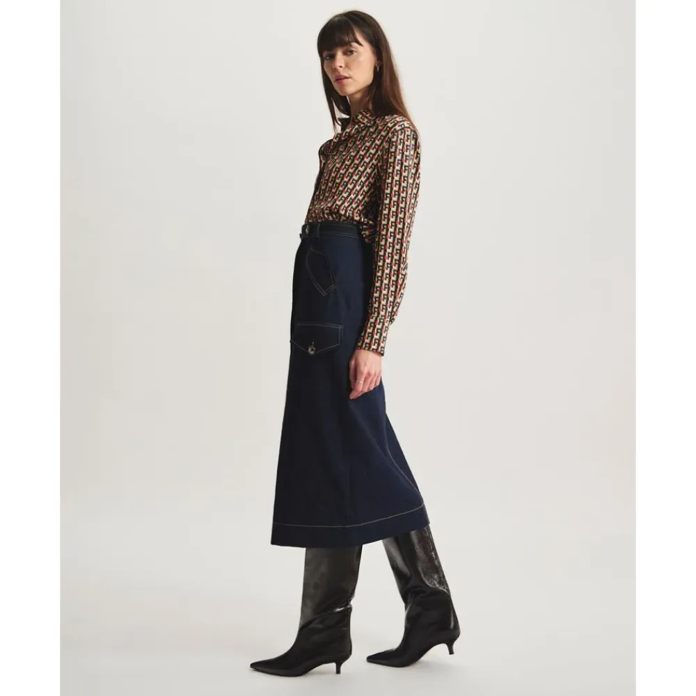 Nederdele<Ines de la Fressange Paris Eral Skirt Blå