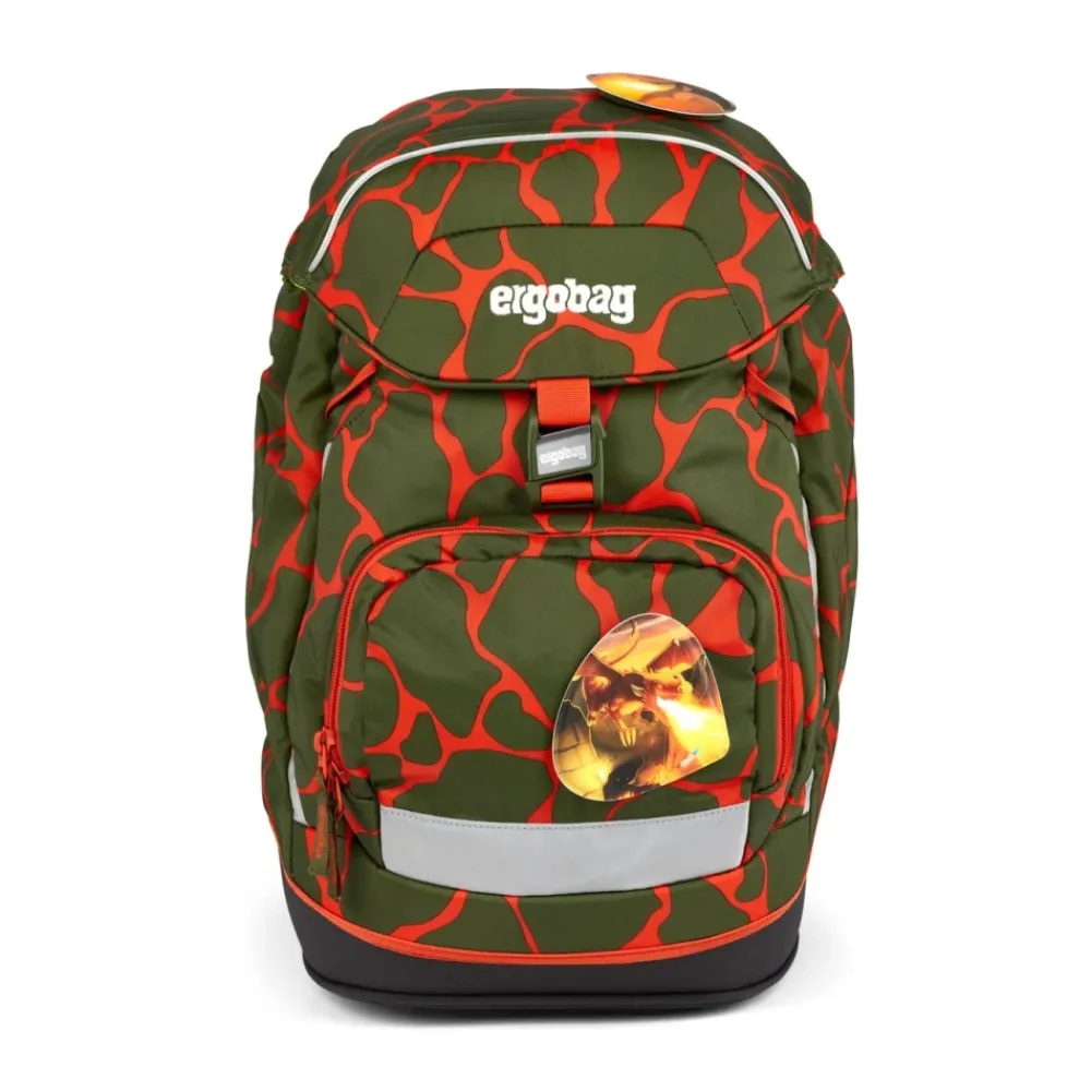 Tasker<Ergobag Ergonomisk, justerbar rygsæk Fire Dragonbear Multifarvet