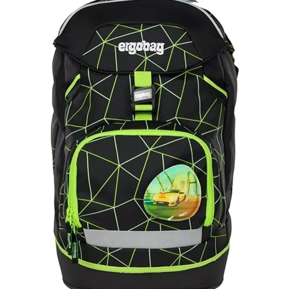 Tasker^Ergobag Ergonomisk Justerbar Rygsæk PRIME race Multifarvet