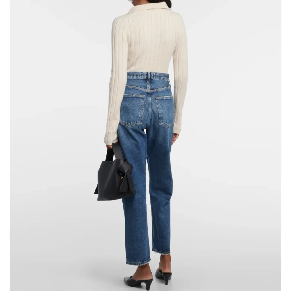 Jeans<Agolde 90'erne Straight Leg Jeans Essence Blå