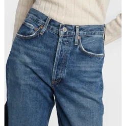 Jeans<Agolde 90'erne Straight Leg Jeans Essence Blå
