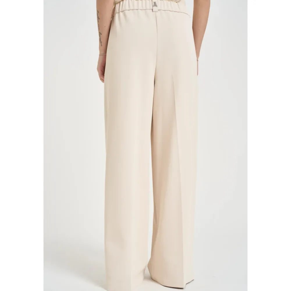 Bukser<Patrizia Pepe Essential Palazzo Bukser Beige