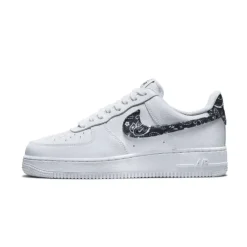 Sneakers<Nike Essential White Black Paisley Sneakers Hvid