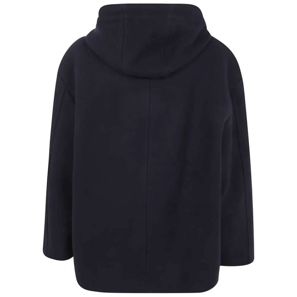 Striktrøjer & Sweatere<Studio Nicholson Etna Zip-through Hooded Jacket Blå