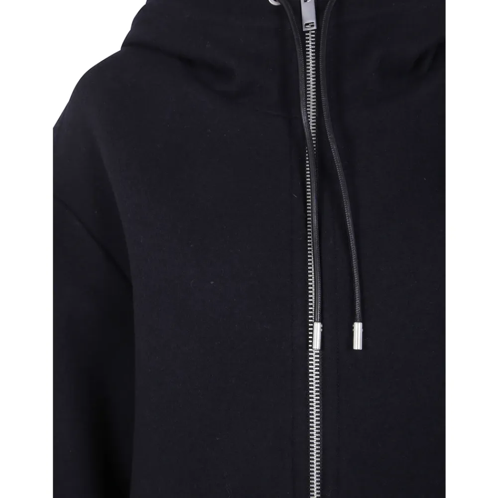 Striktrøjer & Sweatere<Studio Nicholson Etna Zip-through Hooded Jacket Blå