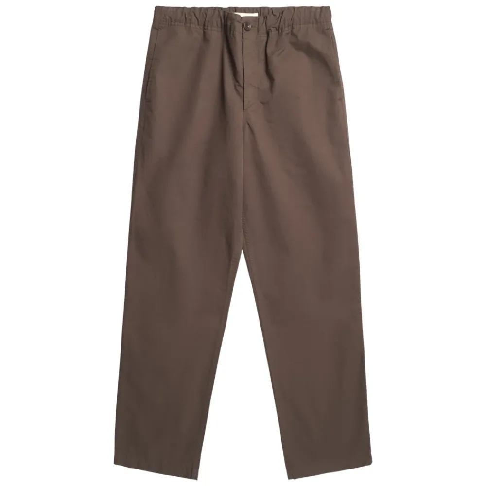 Bukser<Norse Projects Ezra Regular Mineral Dyed Fine Twill Bukser Brun