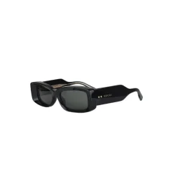 Solbriller<Gucci Faceted rektangulære solbriller Sort