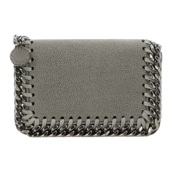 Bæltetasker<Stella McCartney Falabella Small Flap Wallet Grå