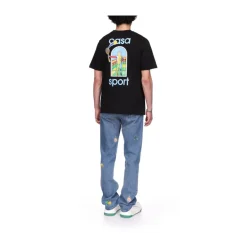 T-Shirts^Casablanca Farvespil T-shirt Sort