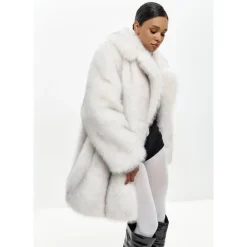 Jakker<Cesare Gaspari Faux Fur & Shearling Jackets Grå