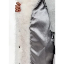 Jakker<Cesare Gaspari Faux Fur & Shearling Jackets Grå