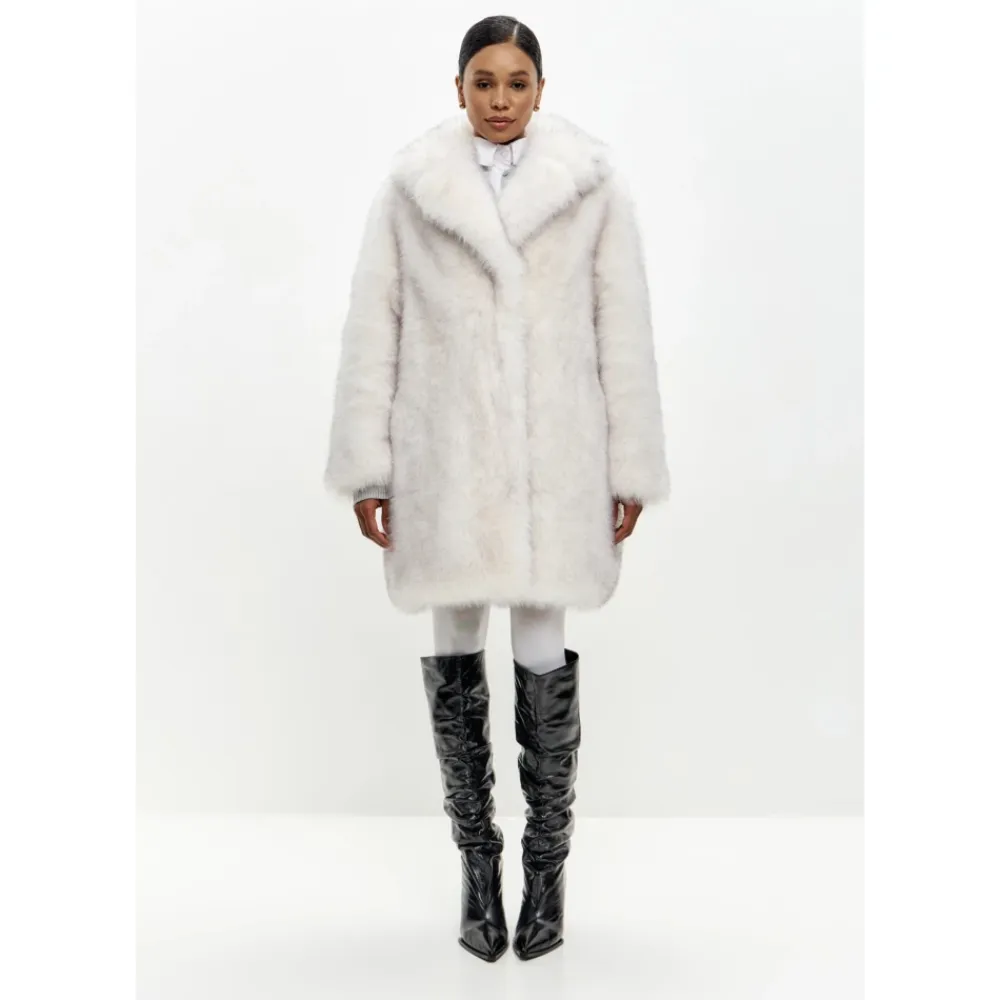 Jakker<Cesare Gaspari Faux Fur & Shearling Jackets Grå