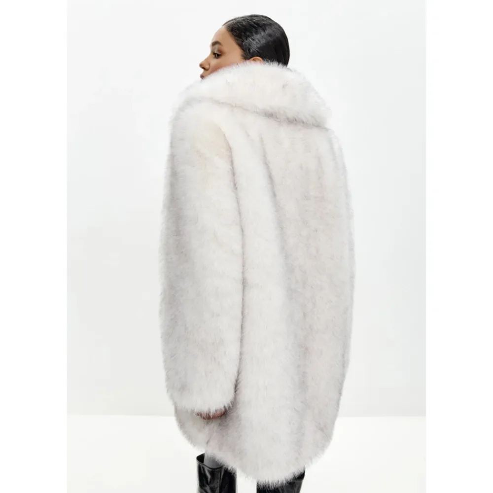Jakker<Cesare Gaspari Faux Fur & Shearling Jackets Grå