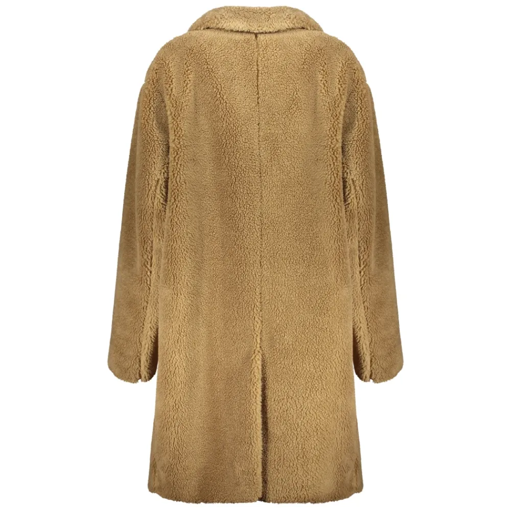Frakker^Herno Faux Fur Lapel Krave Frakke Brun