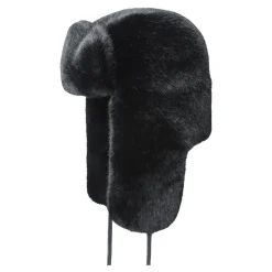 Huer, Kasketter & Hatte^Kangol Faux Fur Trapper Hat Sort