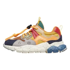 Sneakers<Naturino Faux leather and technical fabric sneakers YAMANO 3 JUNIOR. Multifarvet
