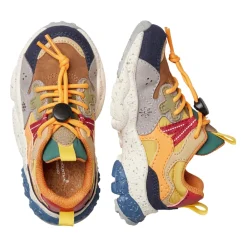 Sneakers<Naturino Faux leather and technical fabric sneakers YAMANO 3 JUNIOR. Multifarvet