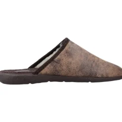 Hjemmesko<Victoria Faux Leather Comfort Slippers Brun
