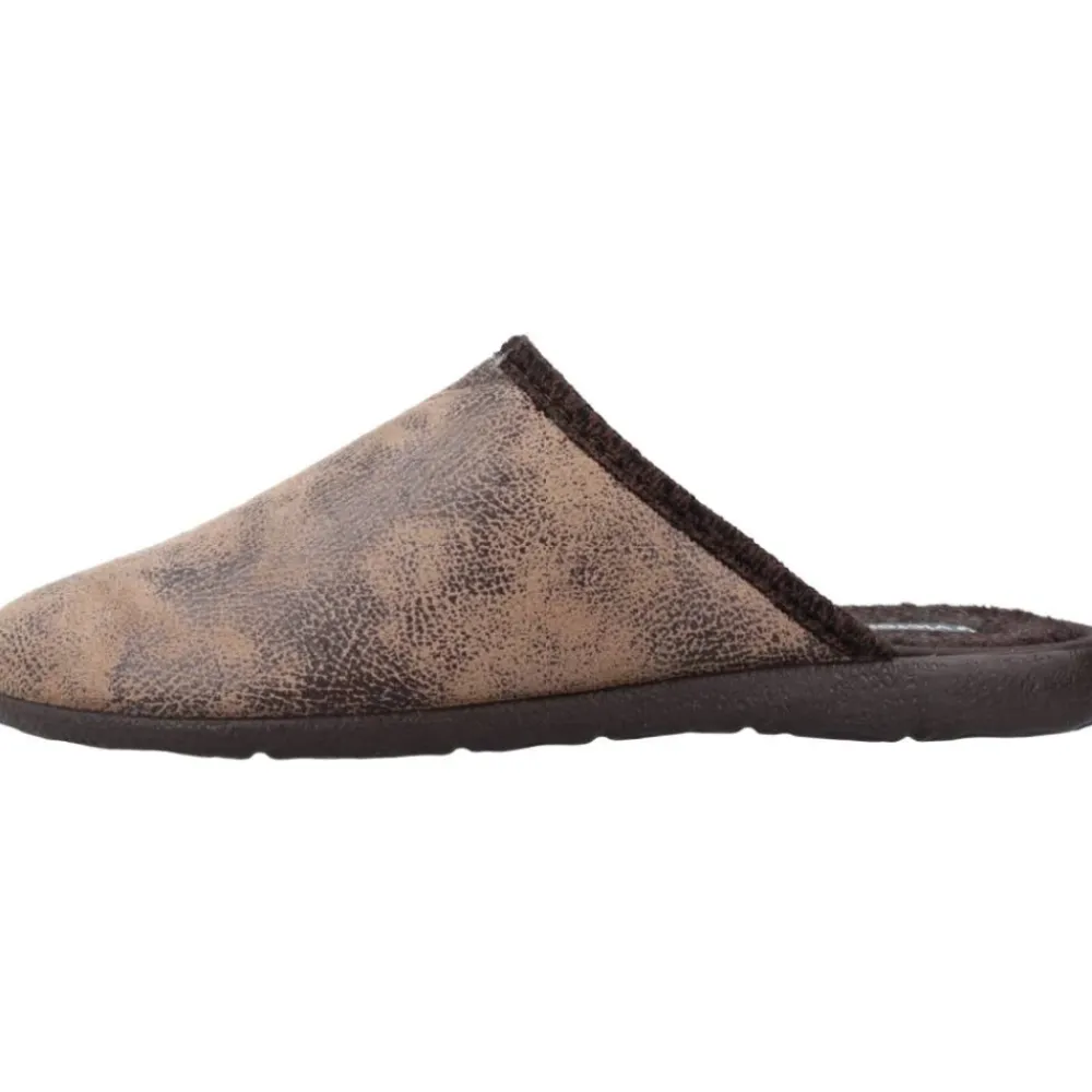 Hjemmesko<Victoria Faux Leather Comfort Slippers Brun