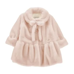 Jakker^Monnalisa Faux-fur Peplum Frakke Pink
