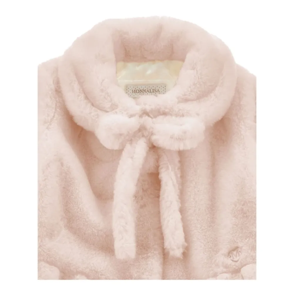 Jakker^Monnalisa Faux-fur Peplum Frakke Pink