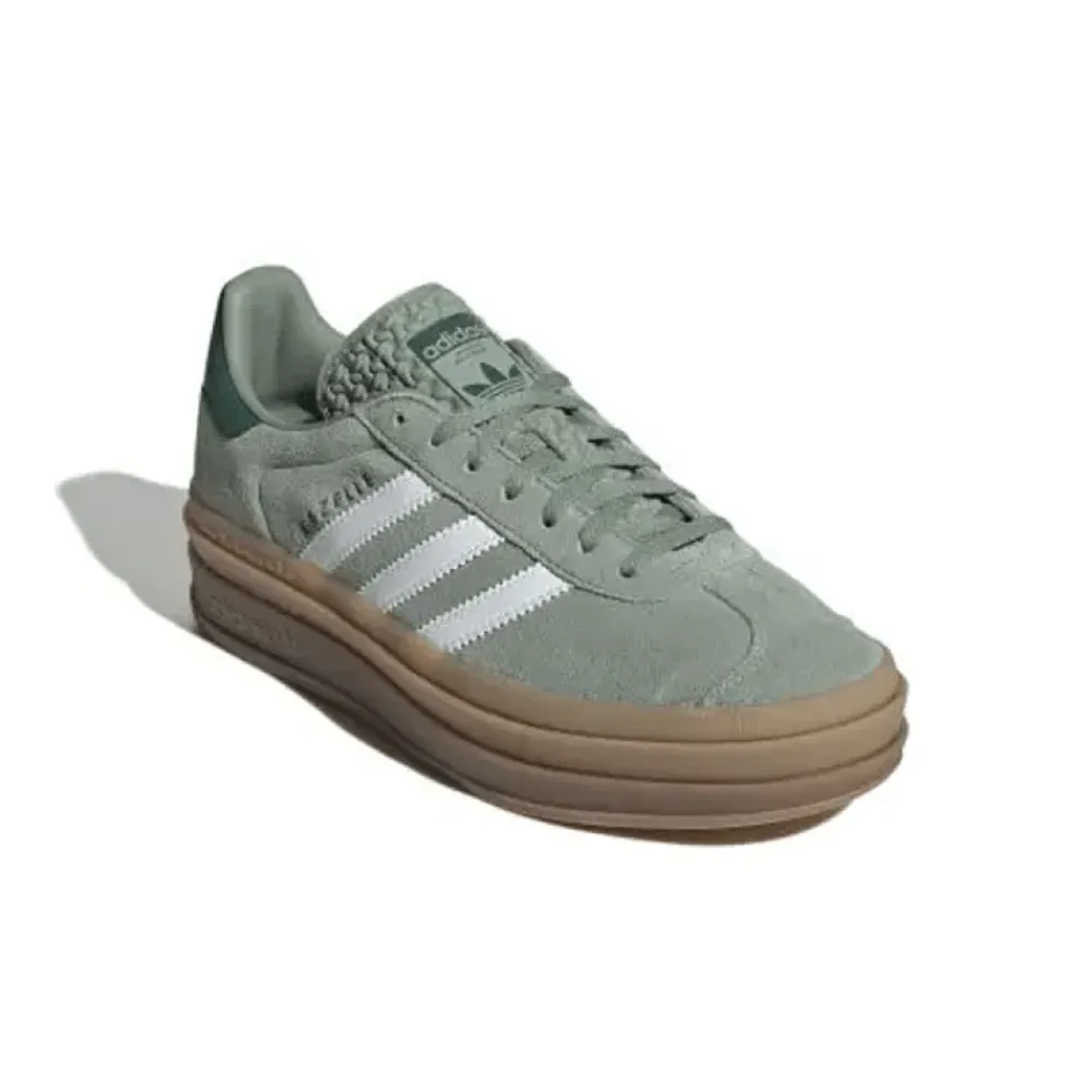Sneakers<Adidas Fed Sølv Hvid Sneakers Gazelle Grøn