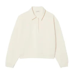 Sweatshirts^Lacoste Felpa a Collo Alto Hvid