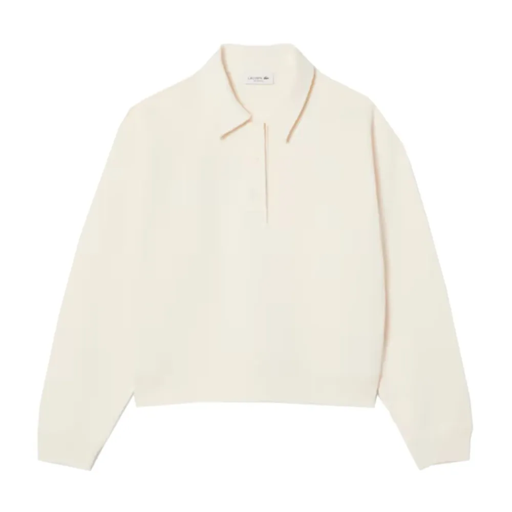 Sweatshirts^Lacoste Felpa a Collo Alto Hvid