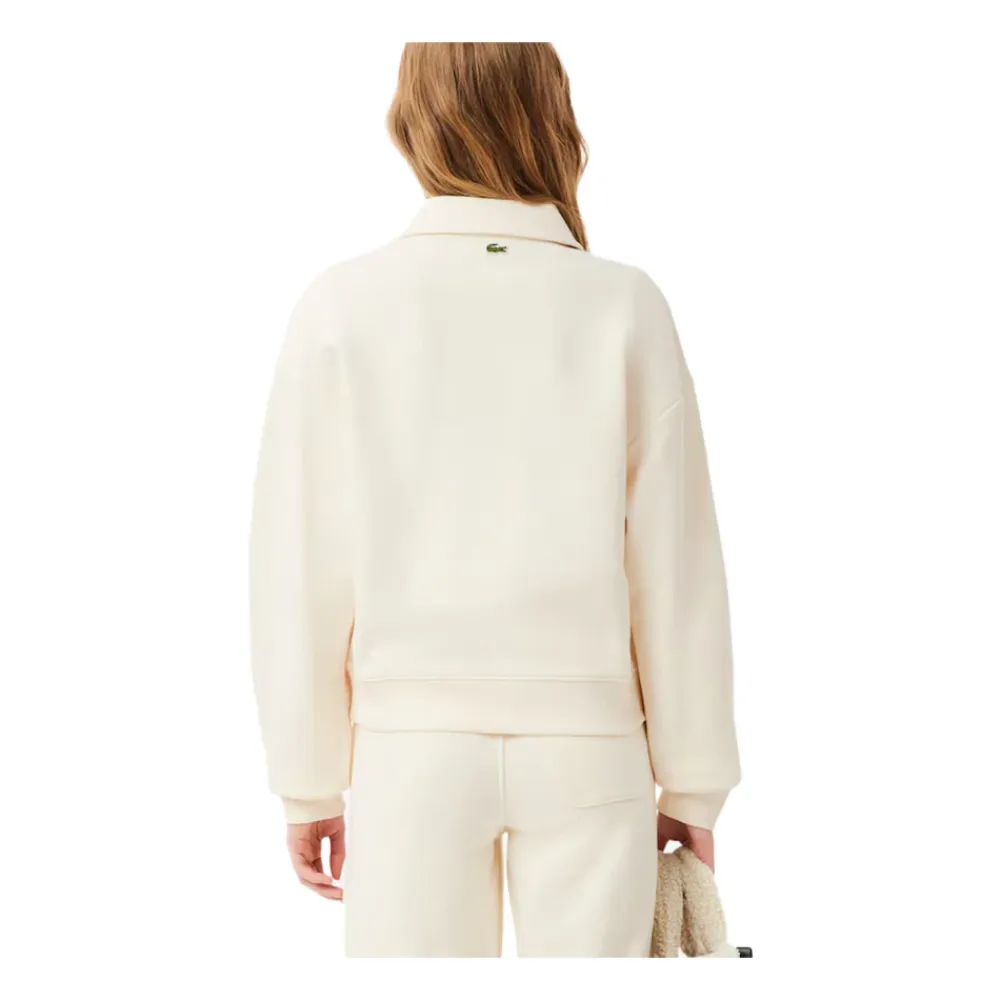 Sweatshirts^Lacoste Felpa a Collo Alto Hvid